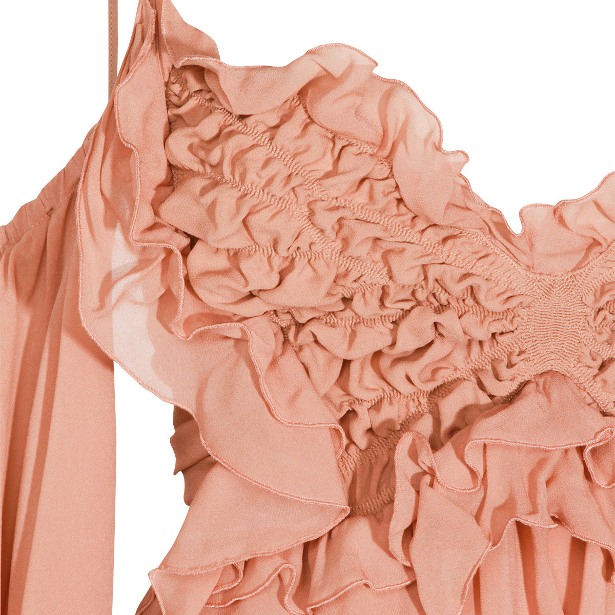 PINK VISCOSE MIDI DRESS