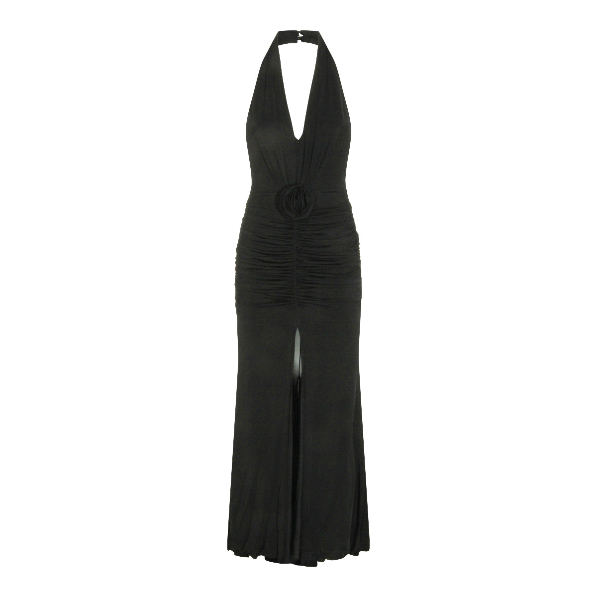 BLACK VISCOSE JUMPSUIT