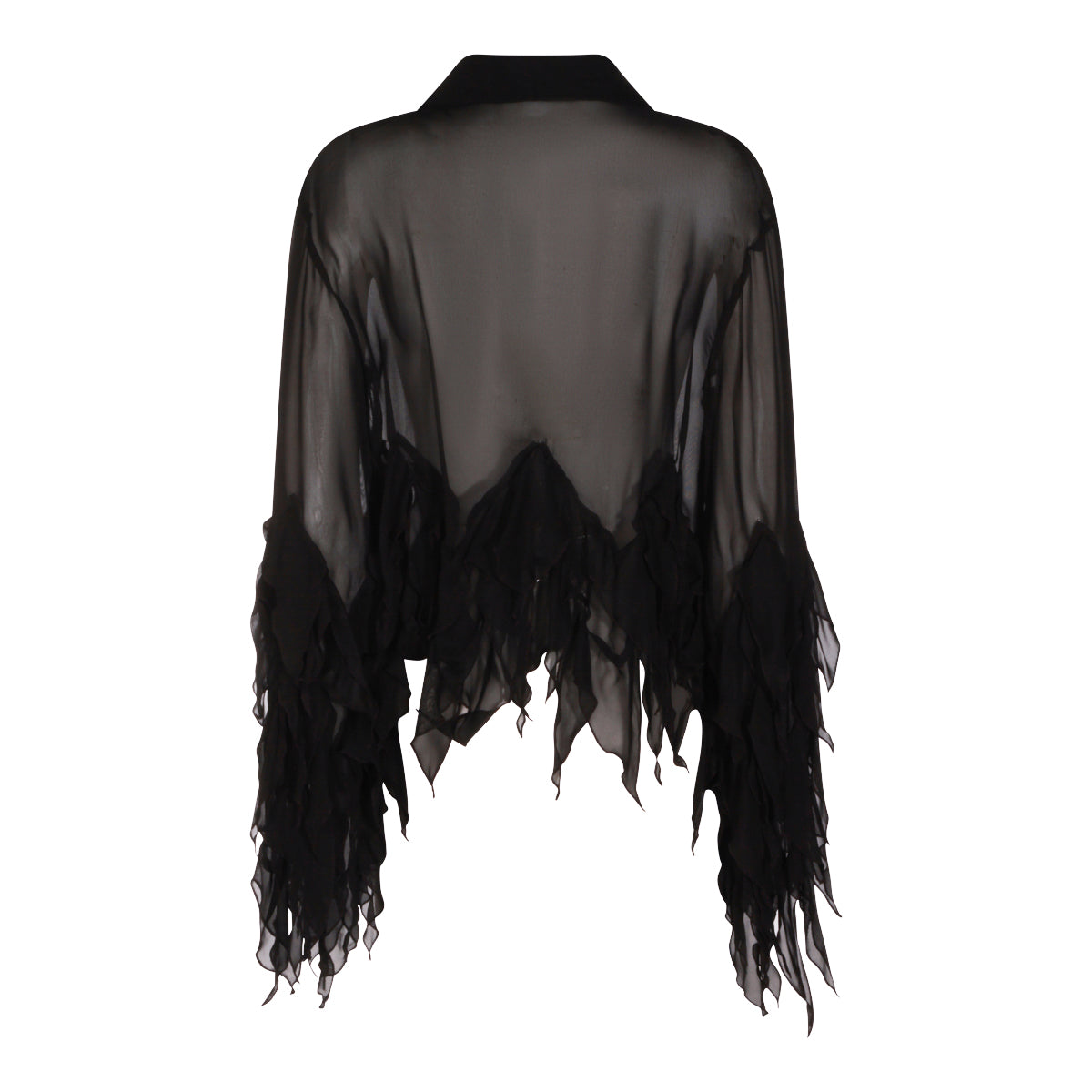 BLACK VISCOSE TOP