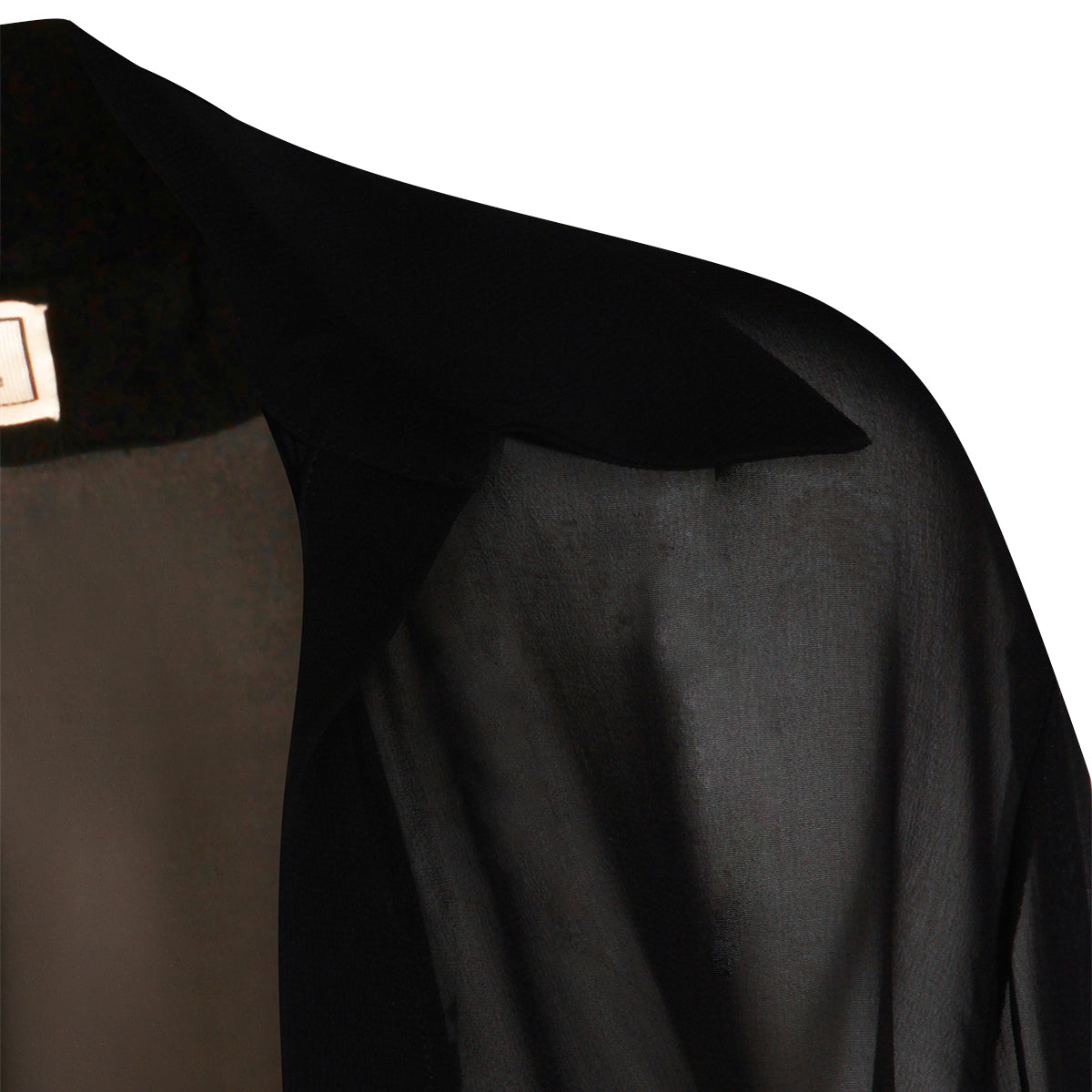 BLACK VISCOSE TOP