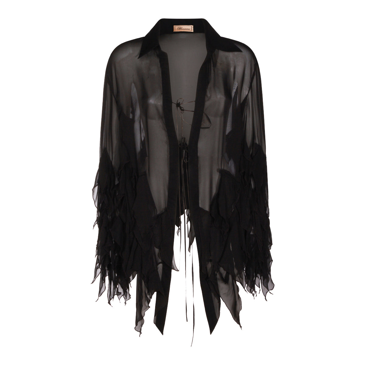 BLACK VISCOSE TOP
