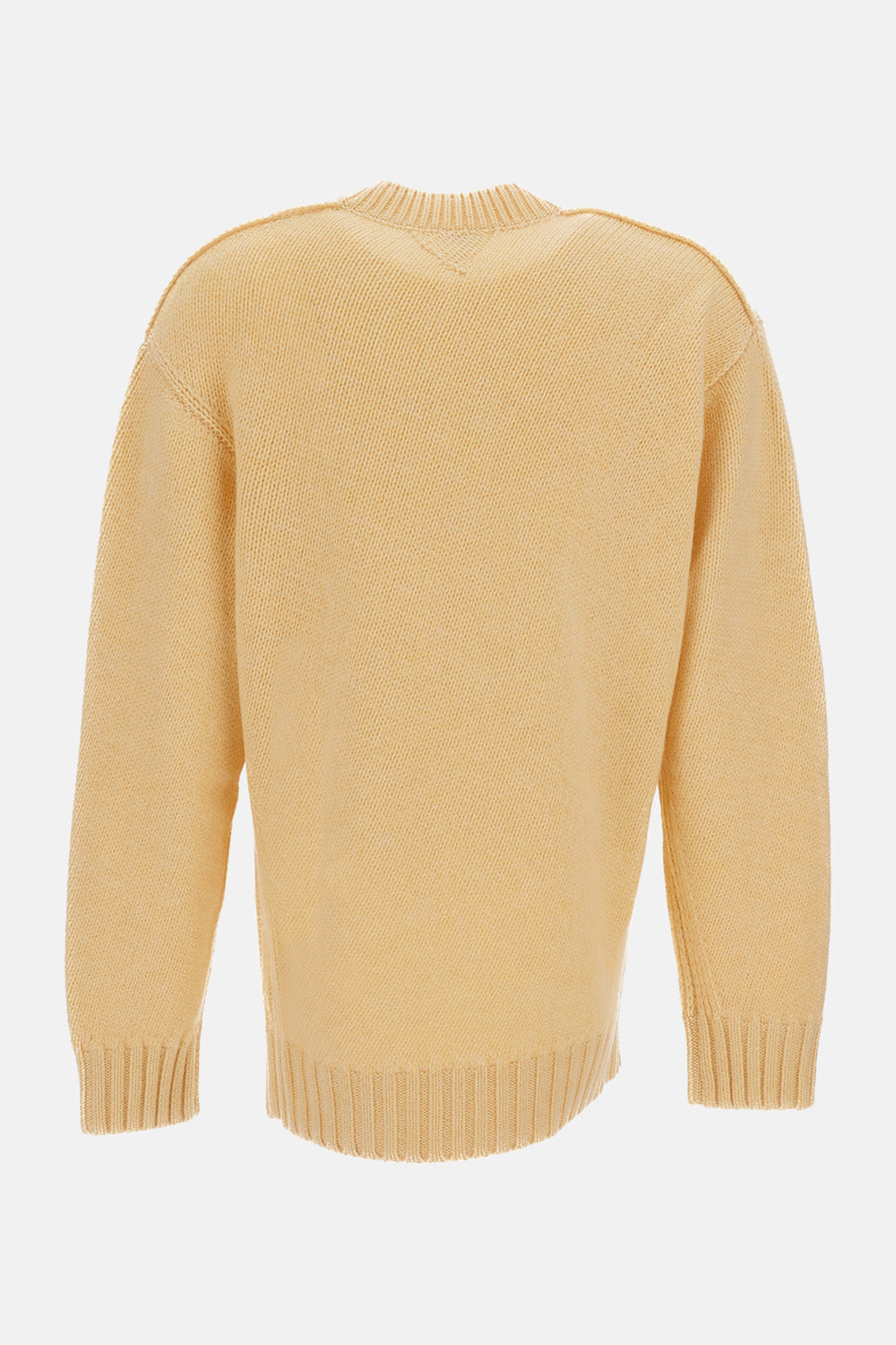 DIAGONAL CASHMERE KNIT SWEATER