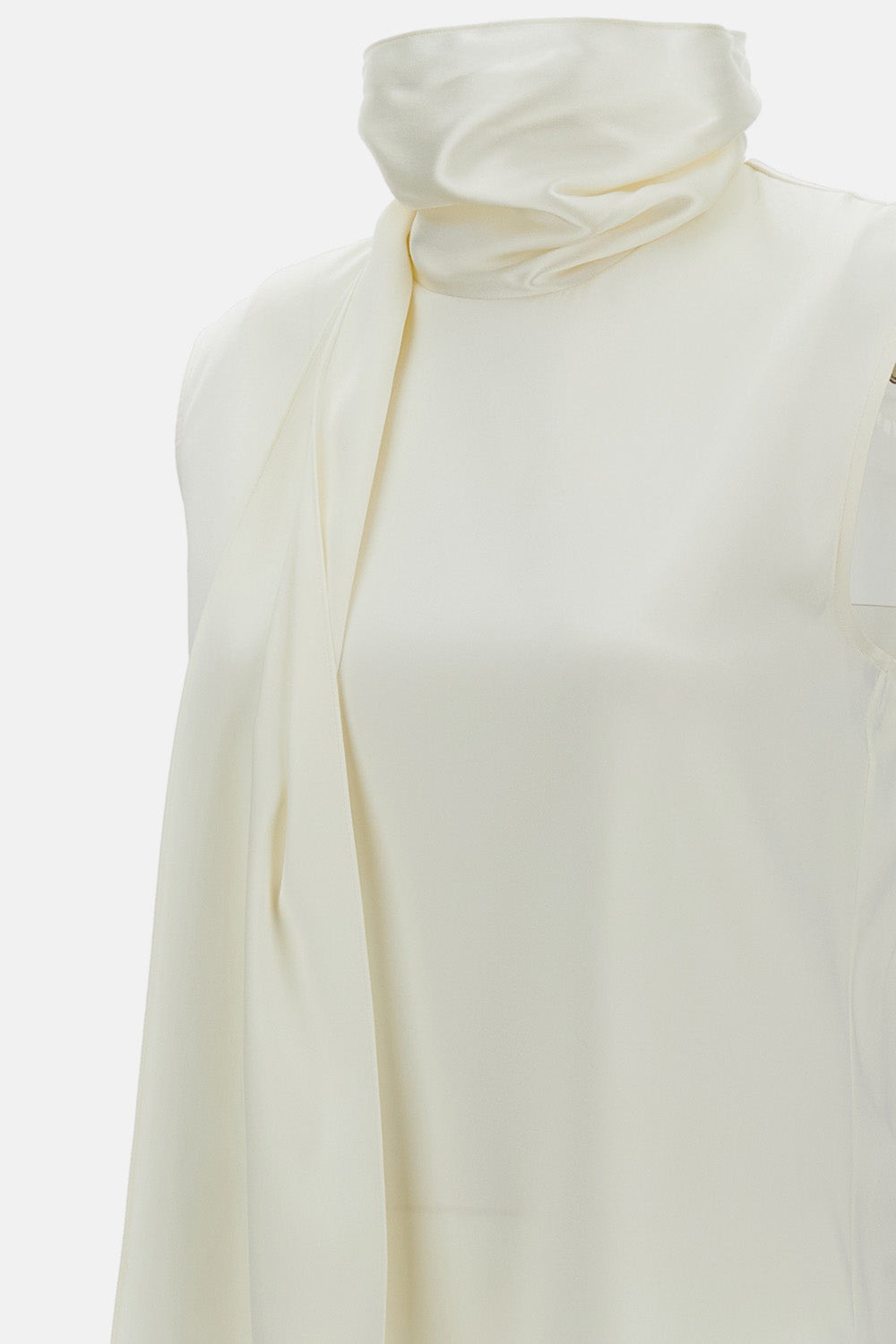 TOP SILK STRETCH SATIN