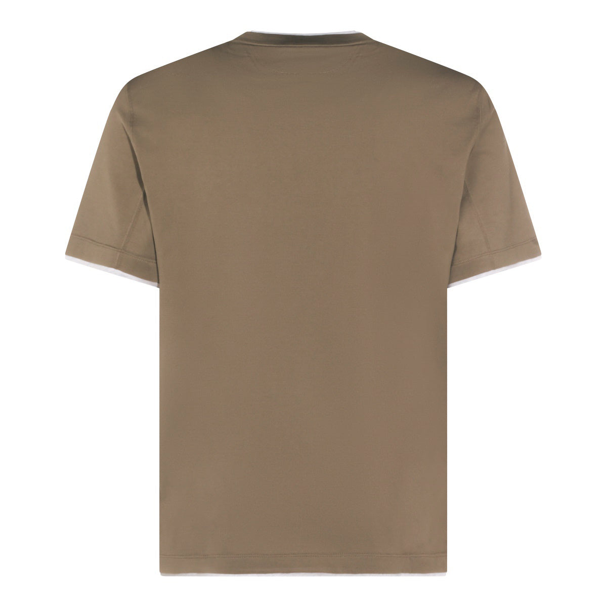 BROWN COTTON T-SHIRT