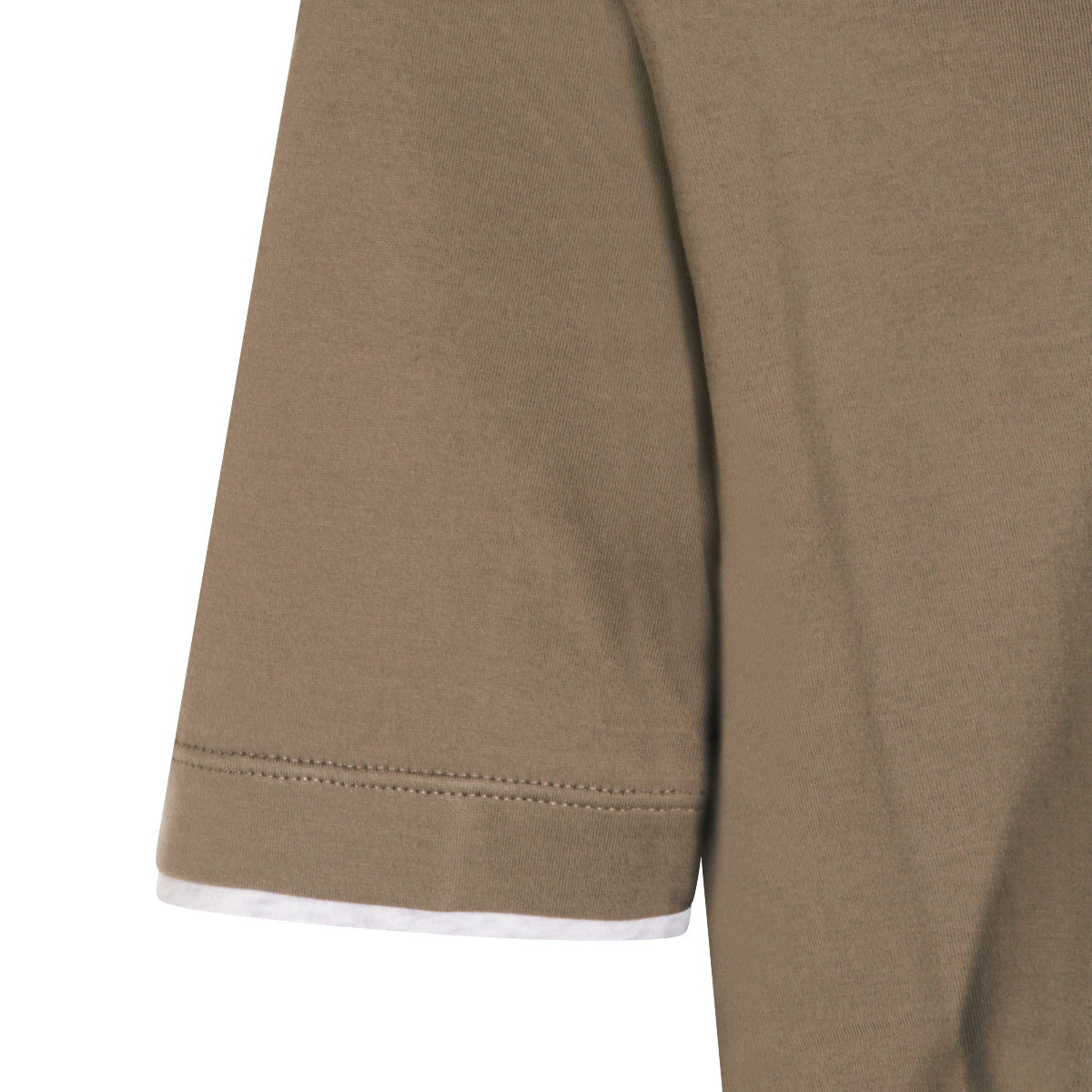 BROWN COTTON T-SHIRT