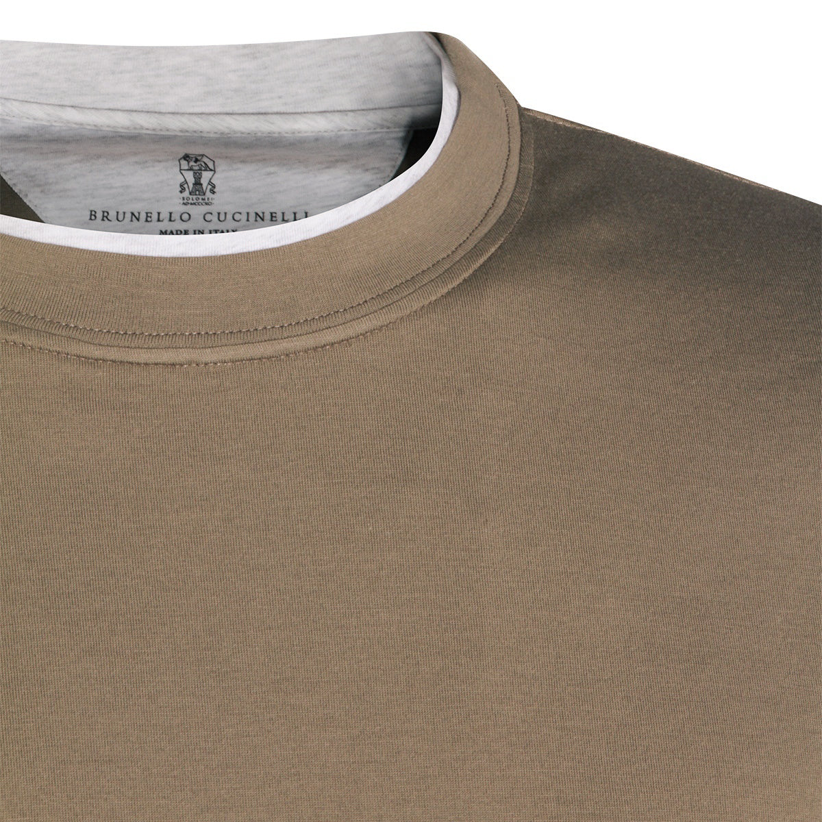 BROWN COTTON T-SHIRT