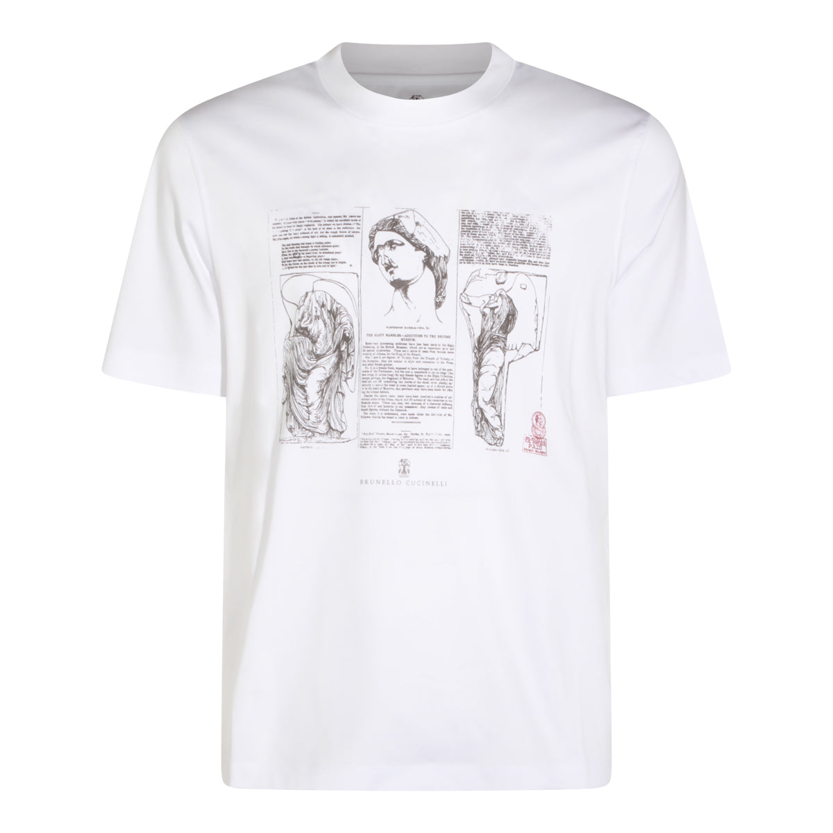 WHITE COTTON T-SHIRT
