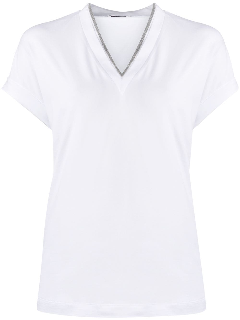 WHITE COTTON T-SHIRT