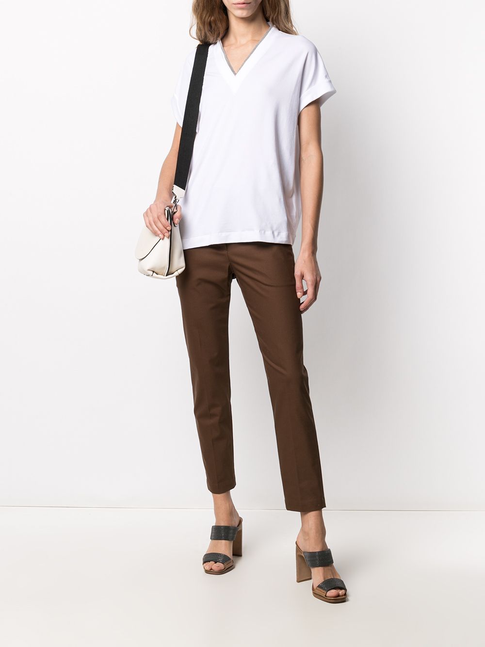 WHITE COTTON T-SHIRT