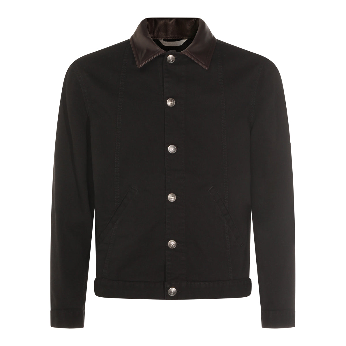 BLACK COTTON DENIM JACKET