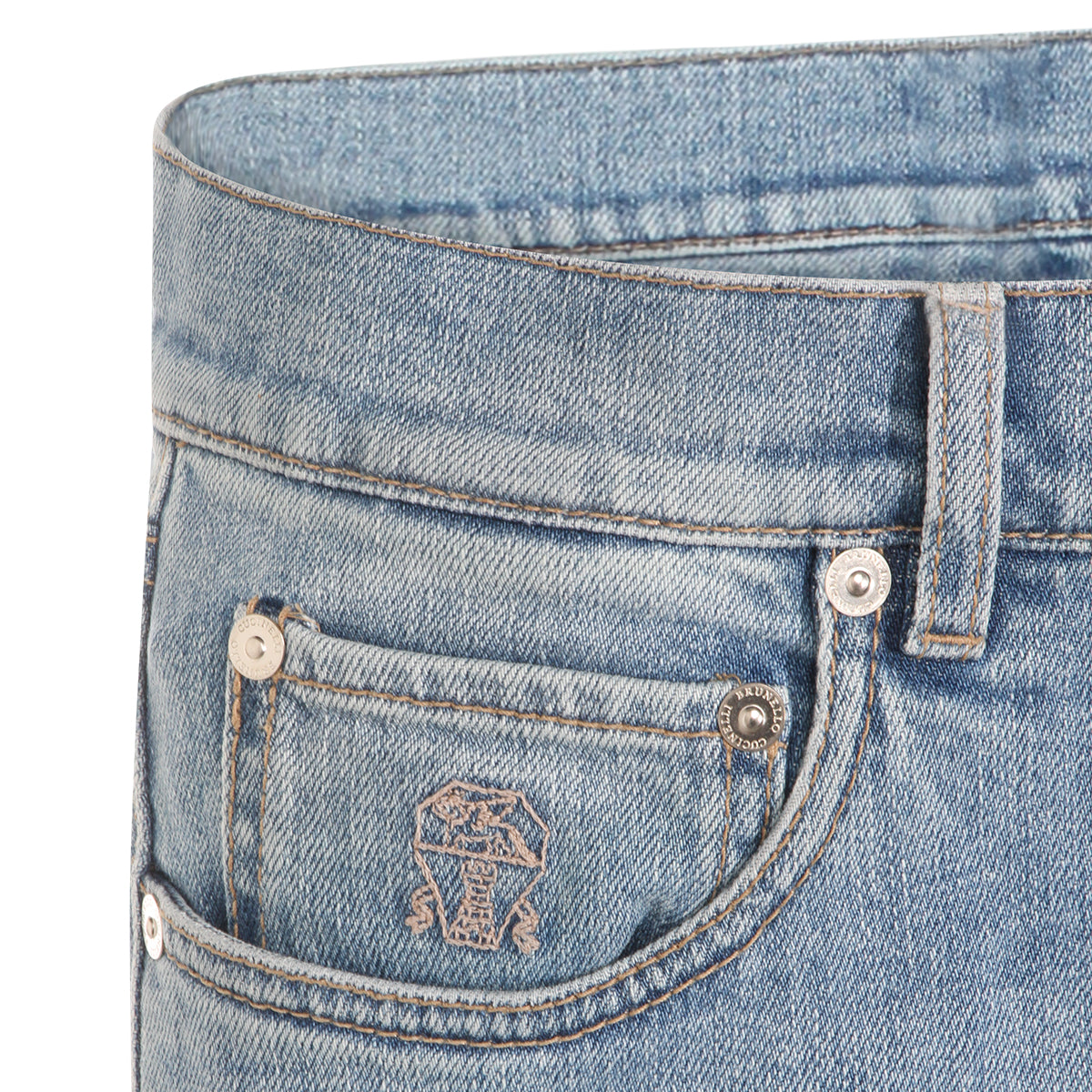 LIGHT BLUE COTTON JEANS