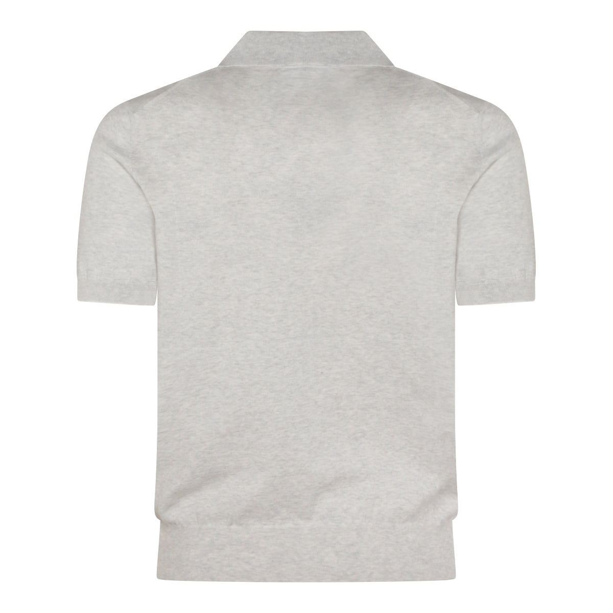 GREY COTTON POLO SHIRT