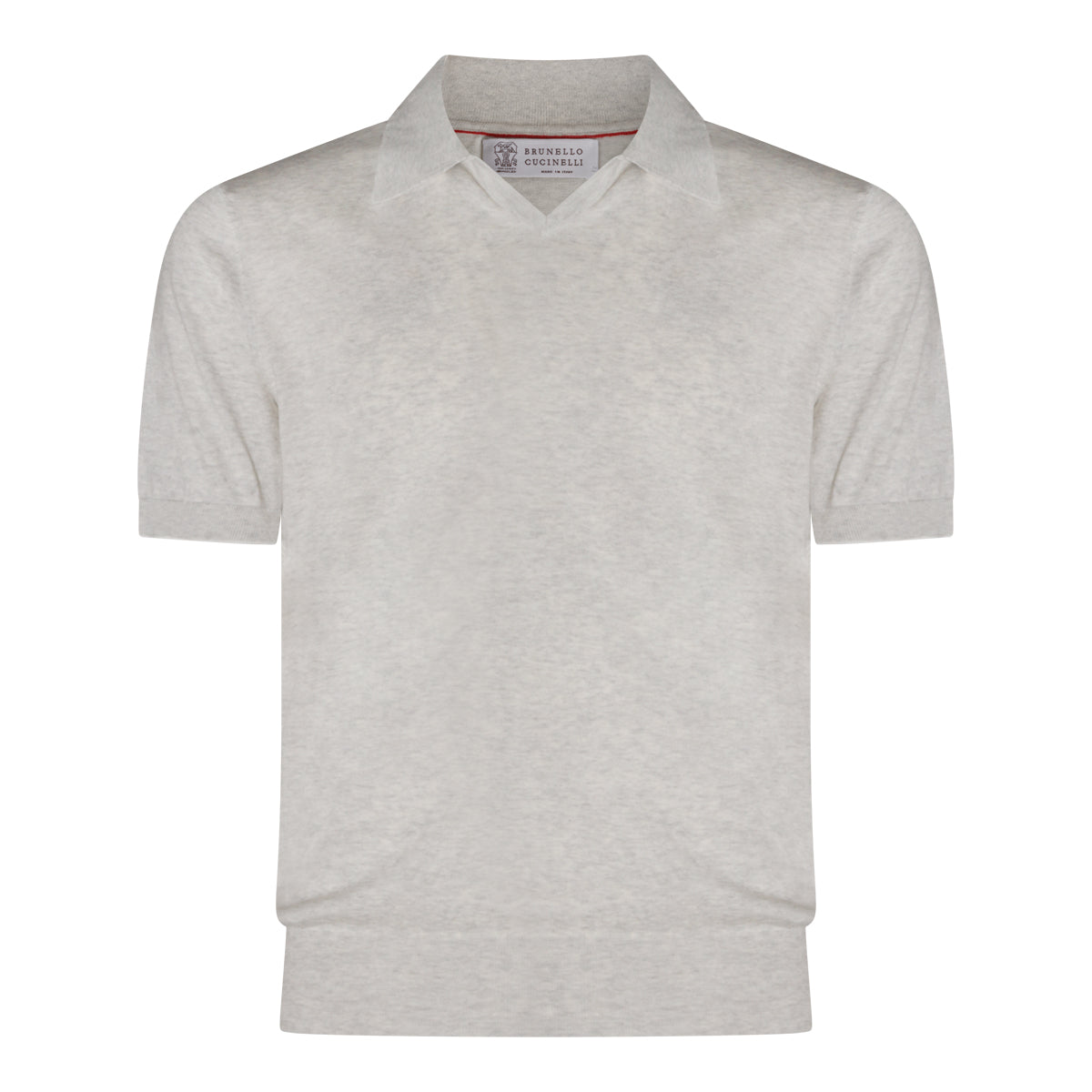 GREY COTTON POLO SHIRT