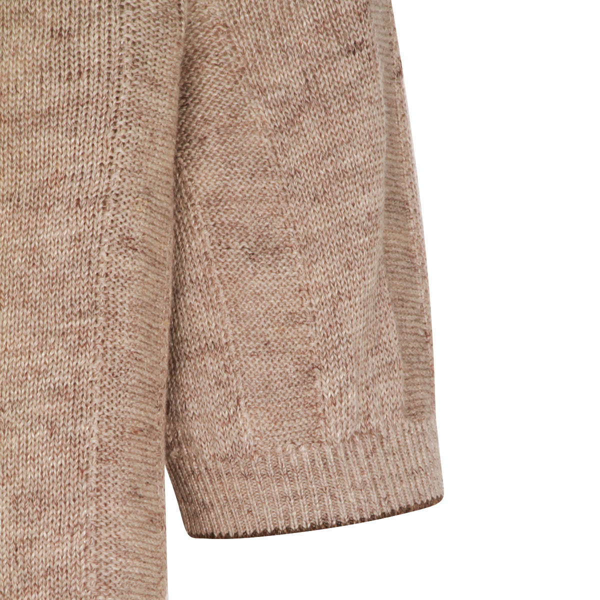 CAMEL LINEN POLO SHIRT