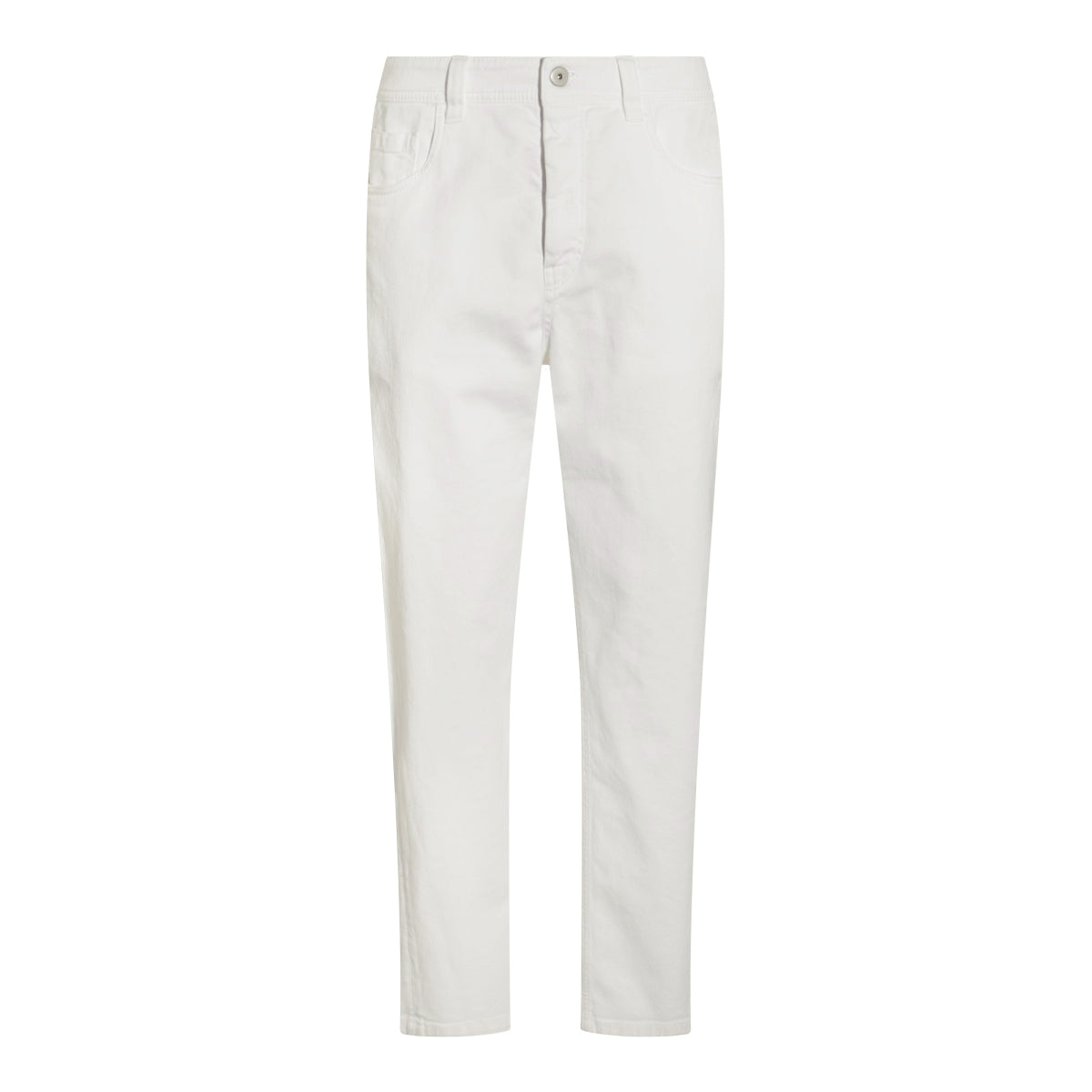 WHITE COTTON JEANS