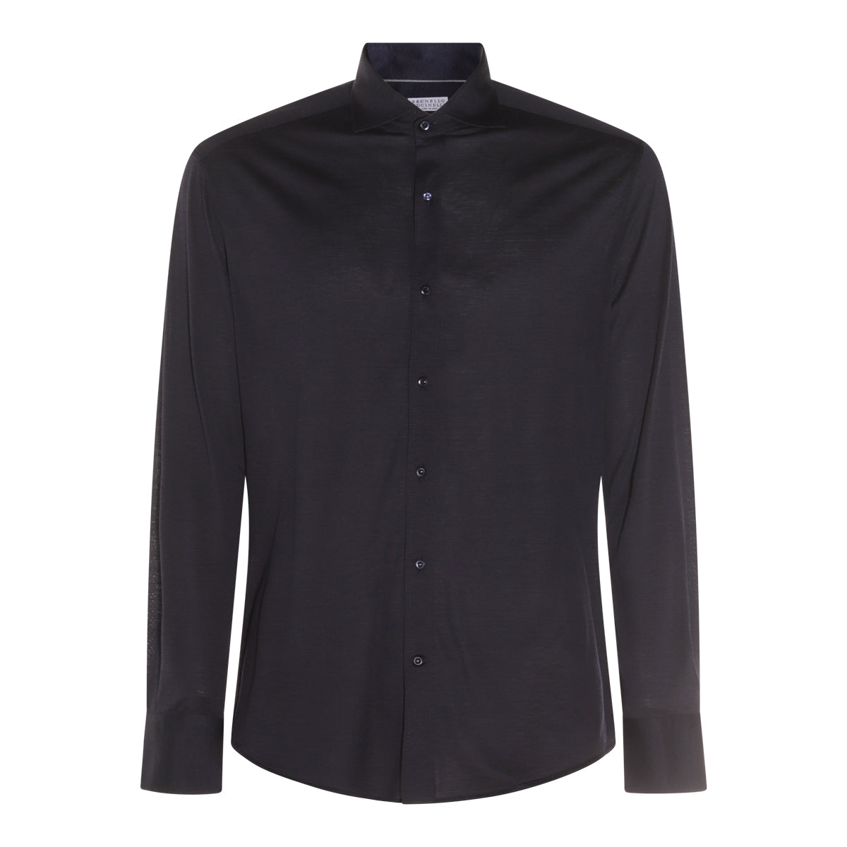 BLACK SILK BLEND SHIRT