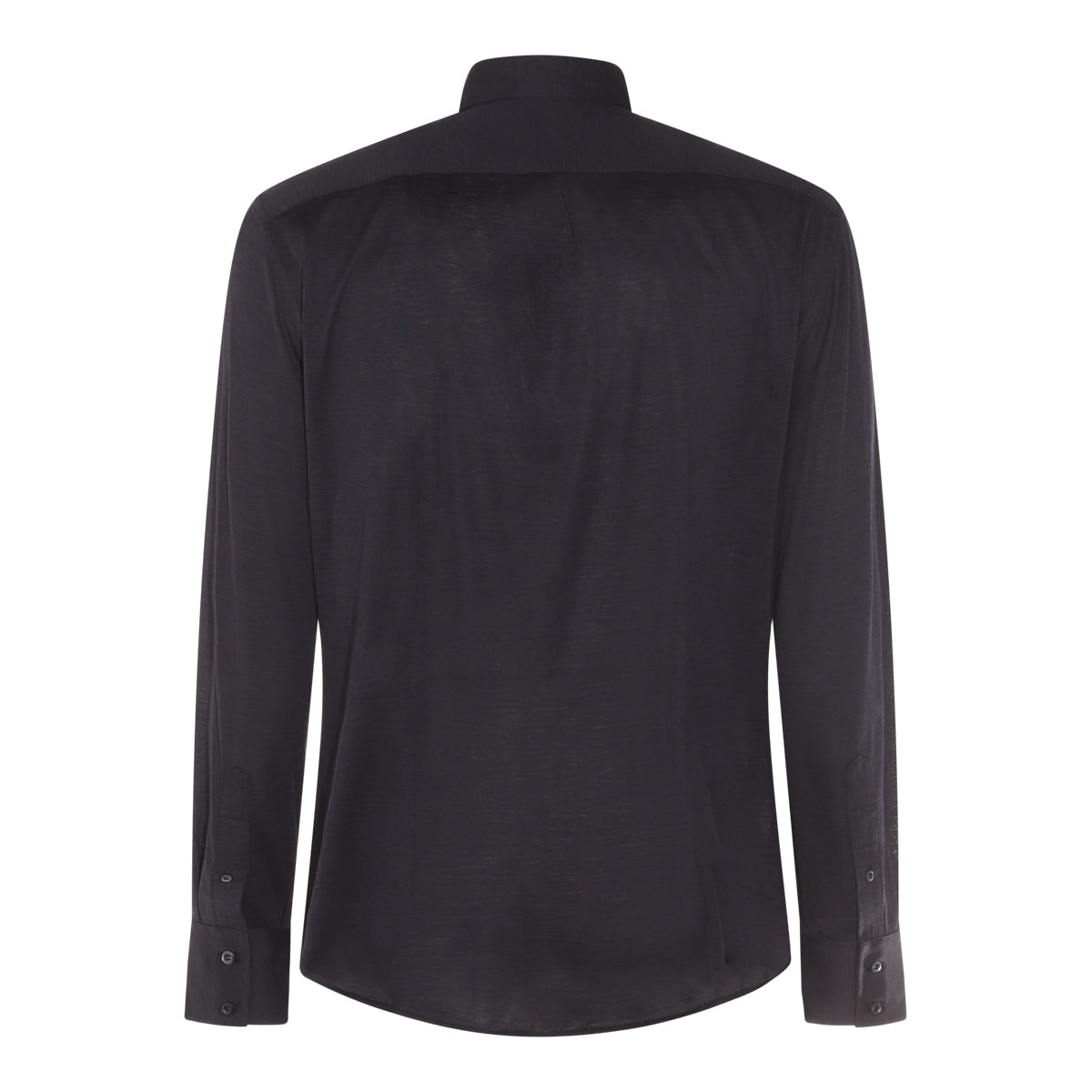 BLACK SILK BLEND SHIRT
