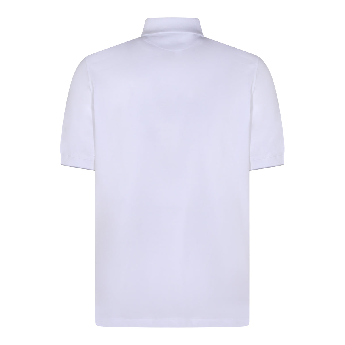WHITE COTTON POLO SHIRT