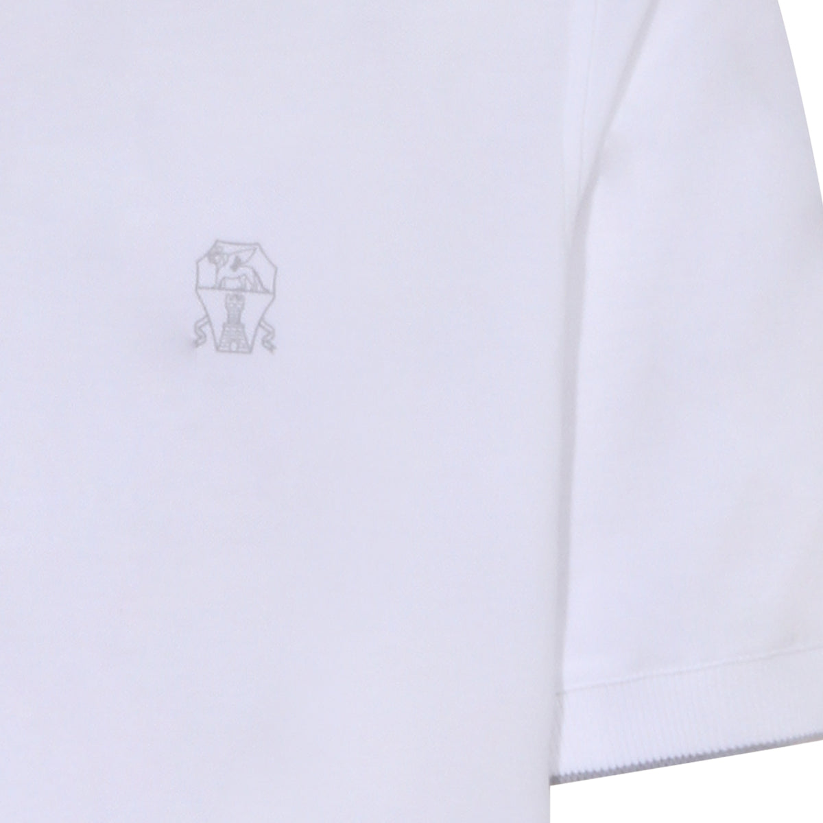 WHITE COTTON POLO SHIRT