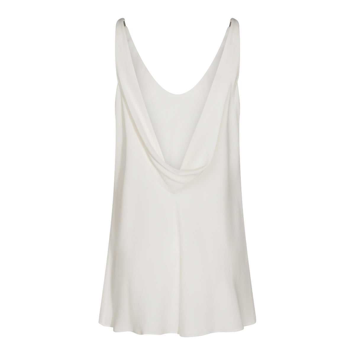 WHITE SILK TOP
