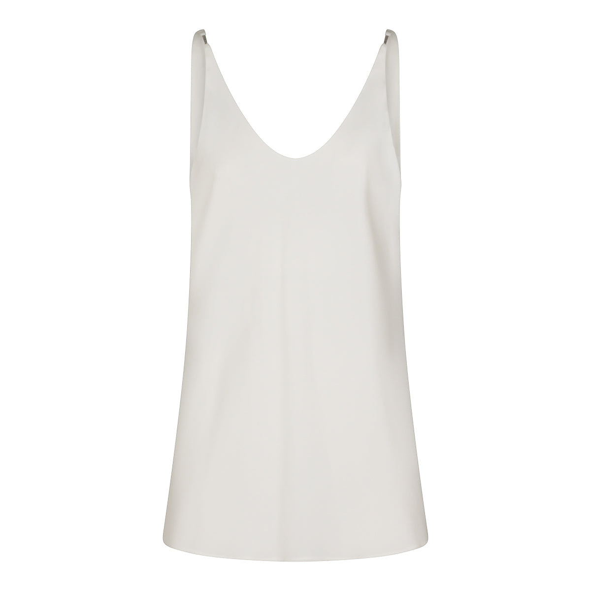 WHITE SILK TOP