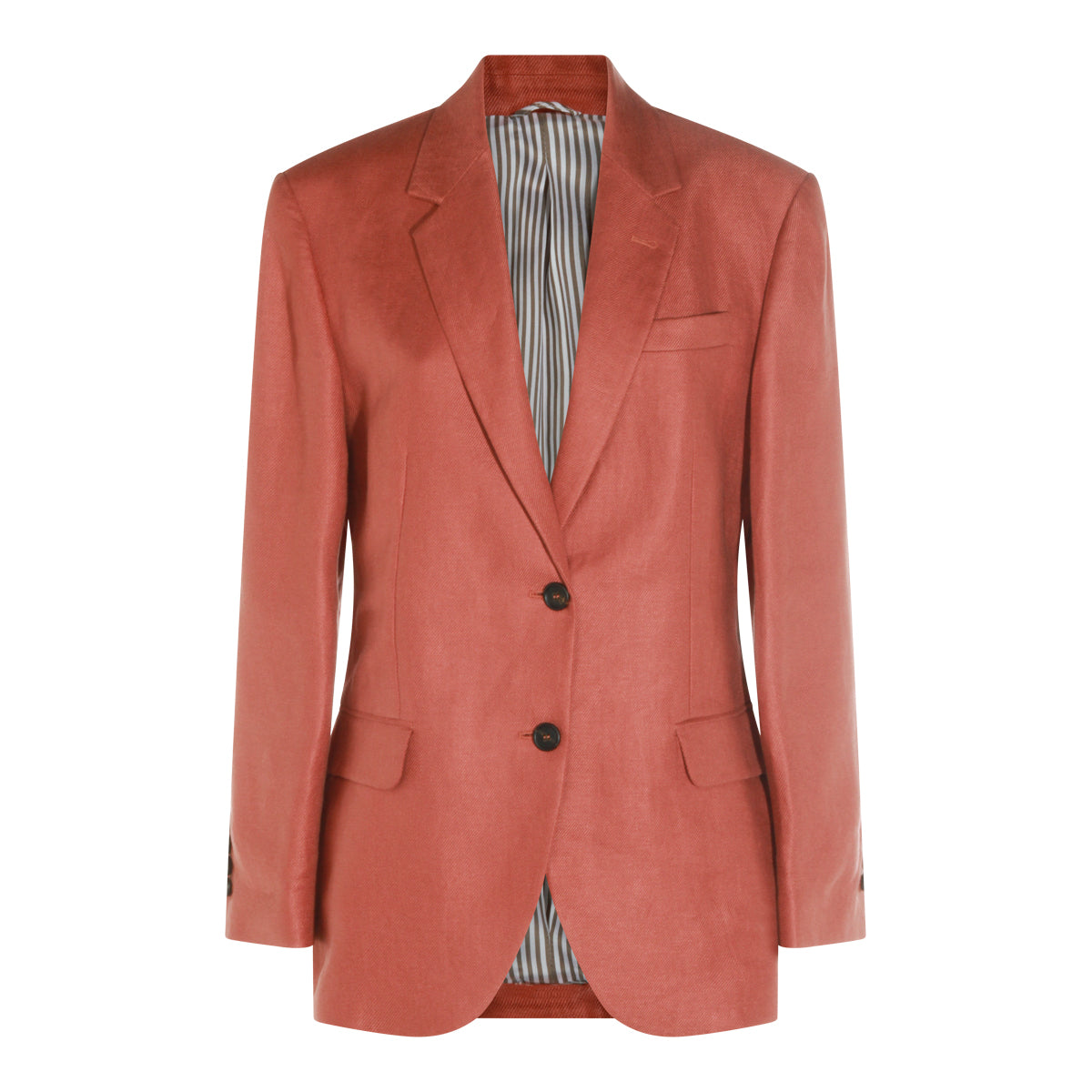 DEEP PINK LINEN BLAZER