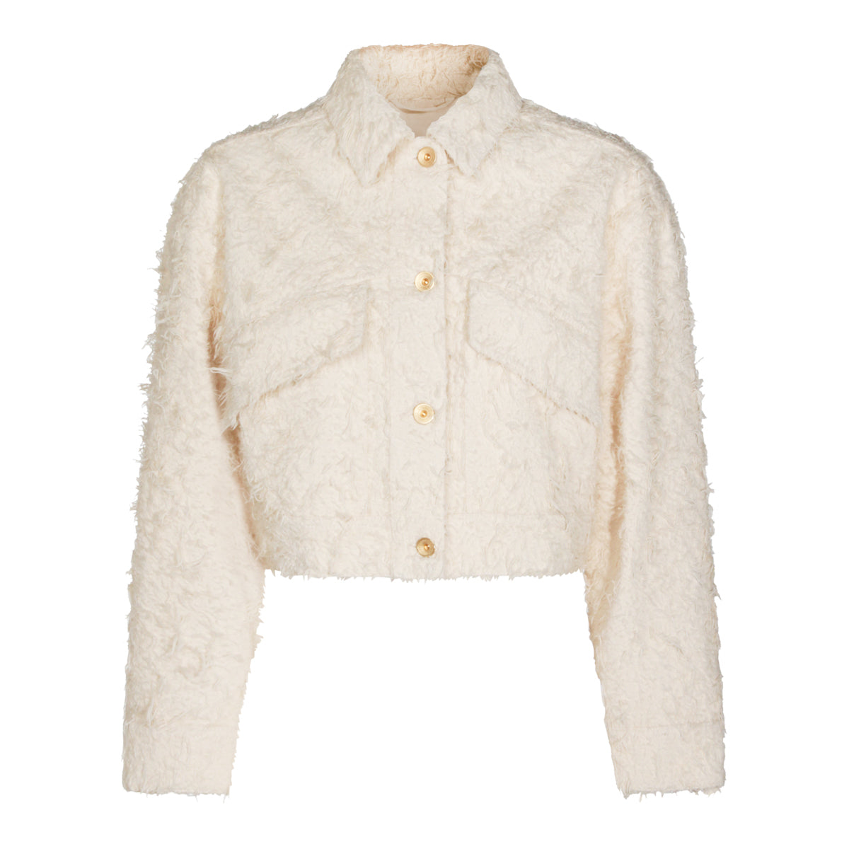 IVORY COTTON DENIM JACKET
