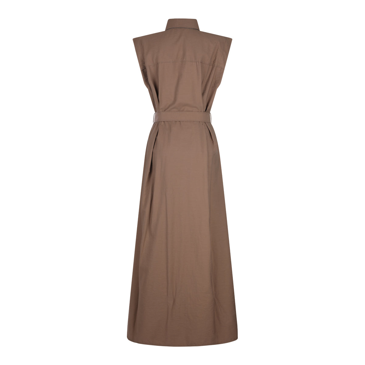 BROWN COTTON DRESS