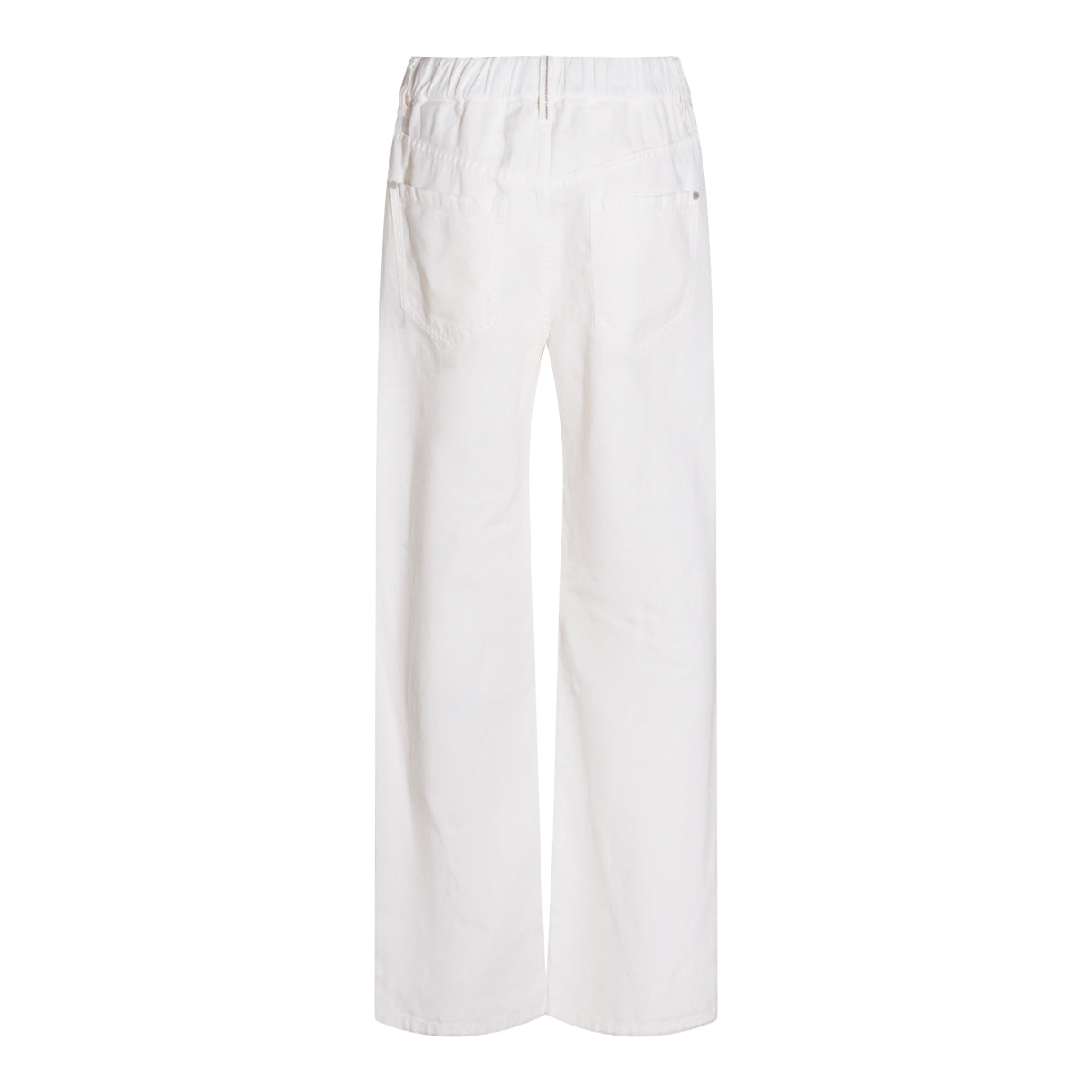 WHITE COTTON JEANS