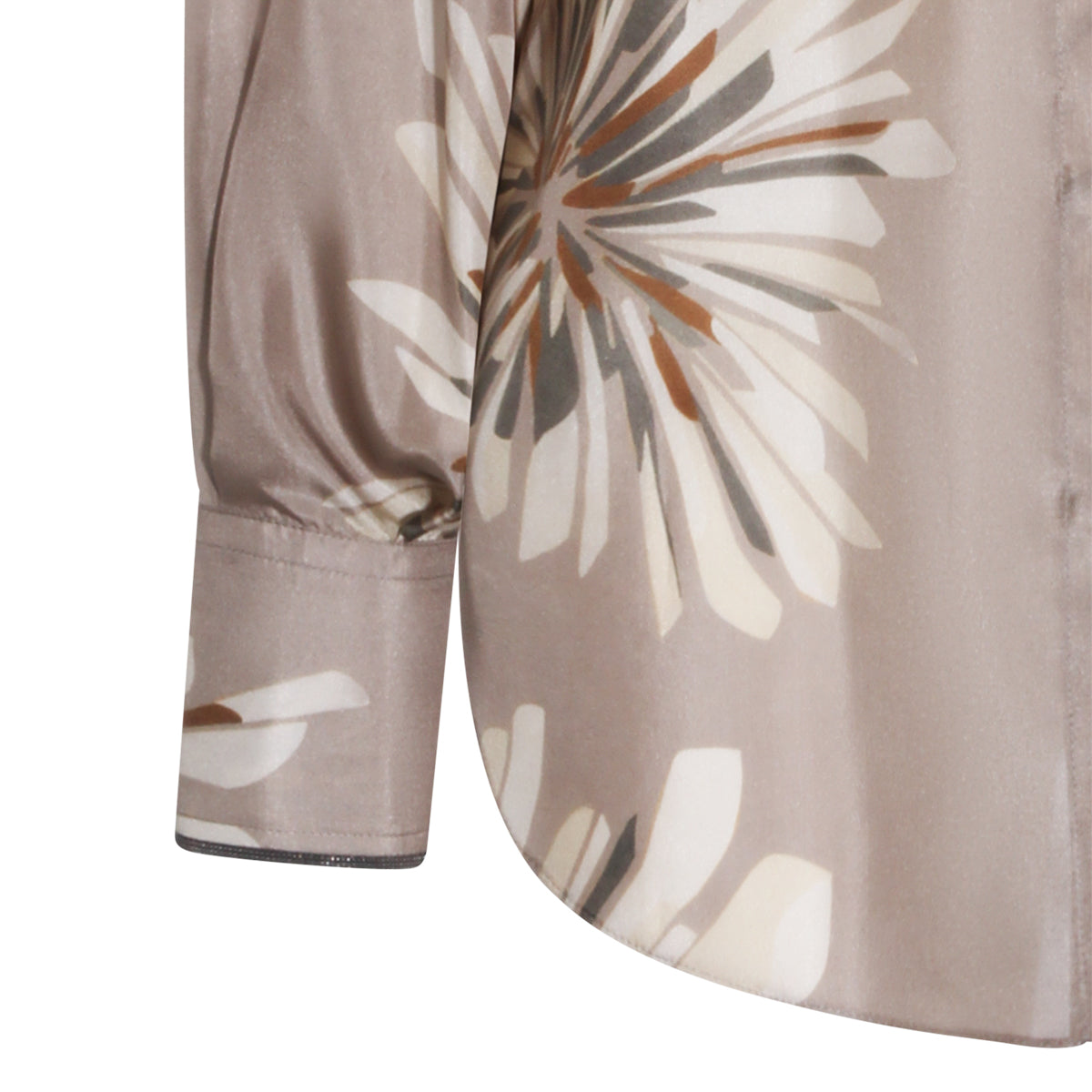 BEIGE SILK SHIRT