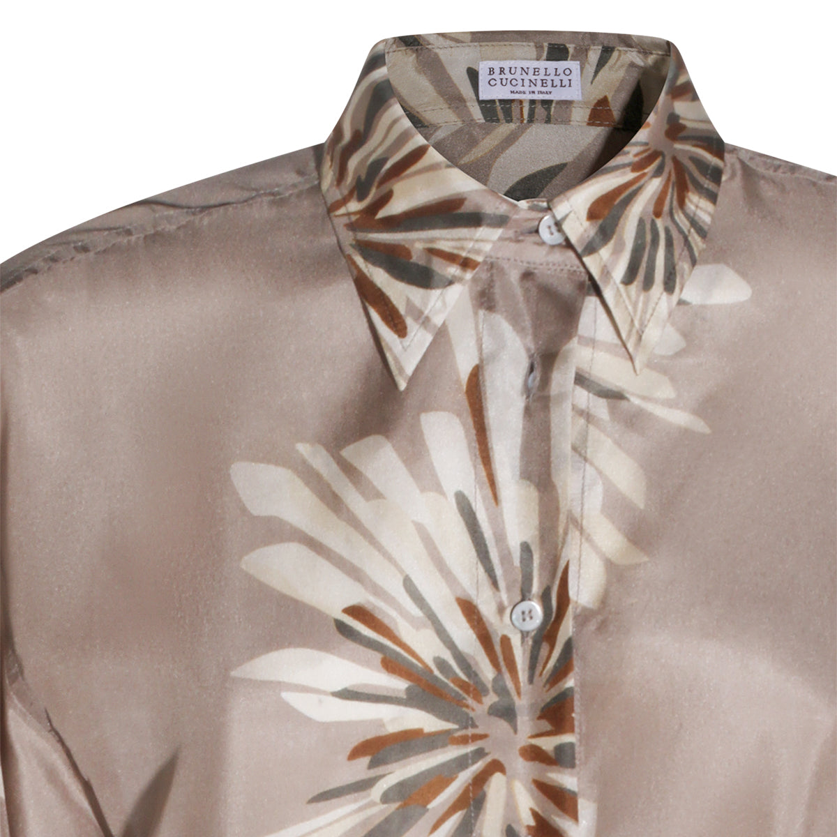 BEIGE SILK SHIRT