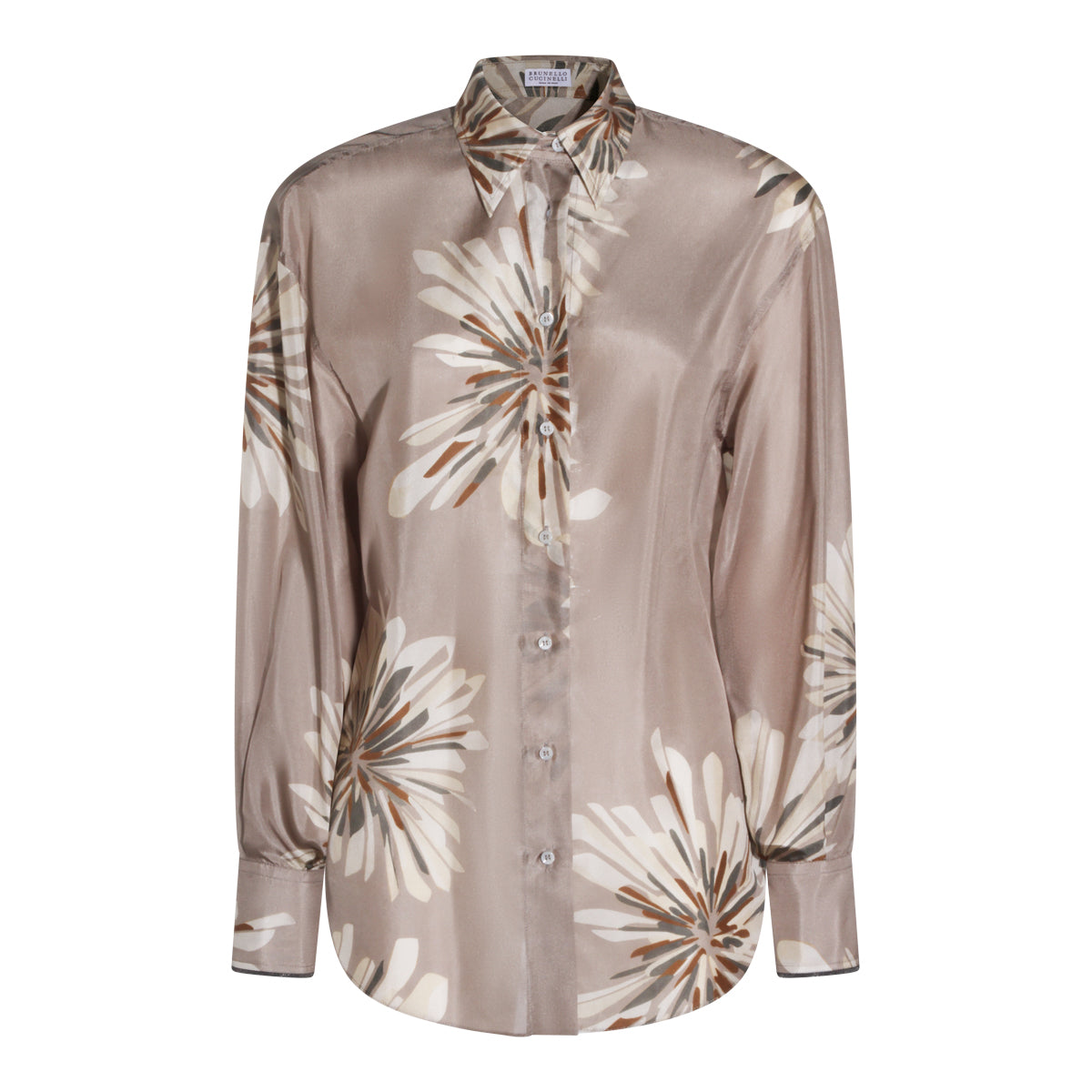 BEIGE SILK SHIRT