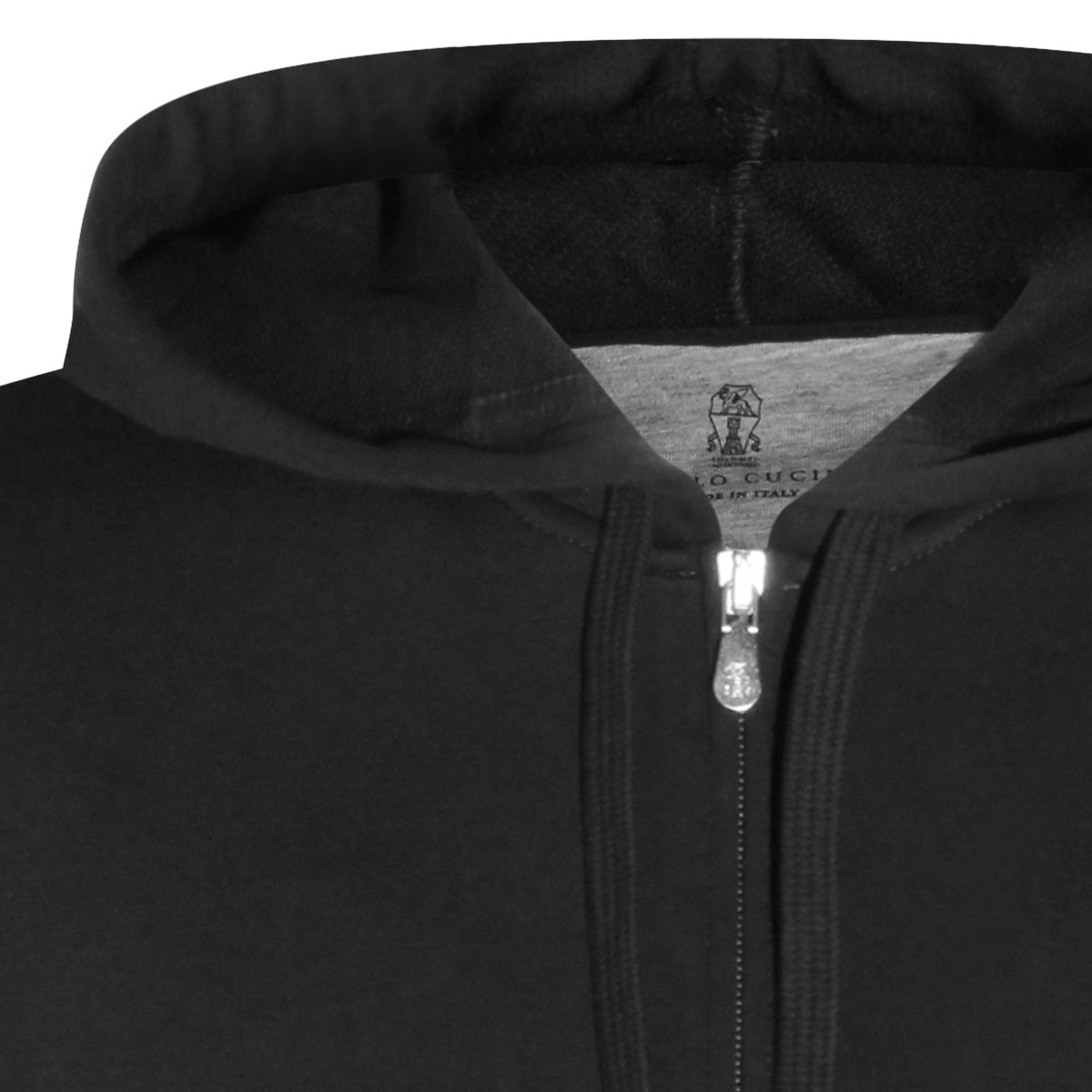 BLACK COTTON SWEATSHIRT