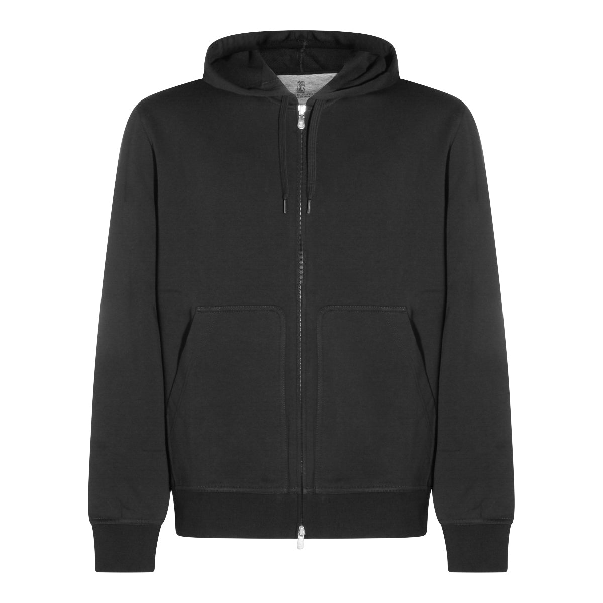 BLACK COTTON SWEATSHIRT