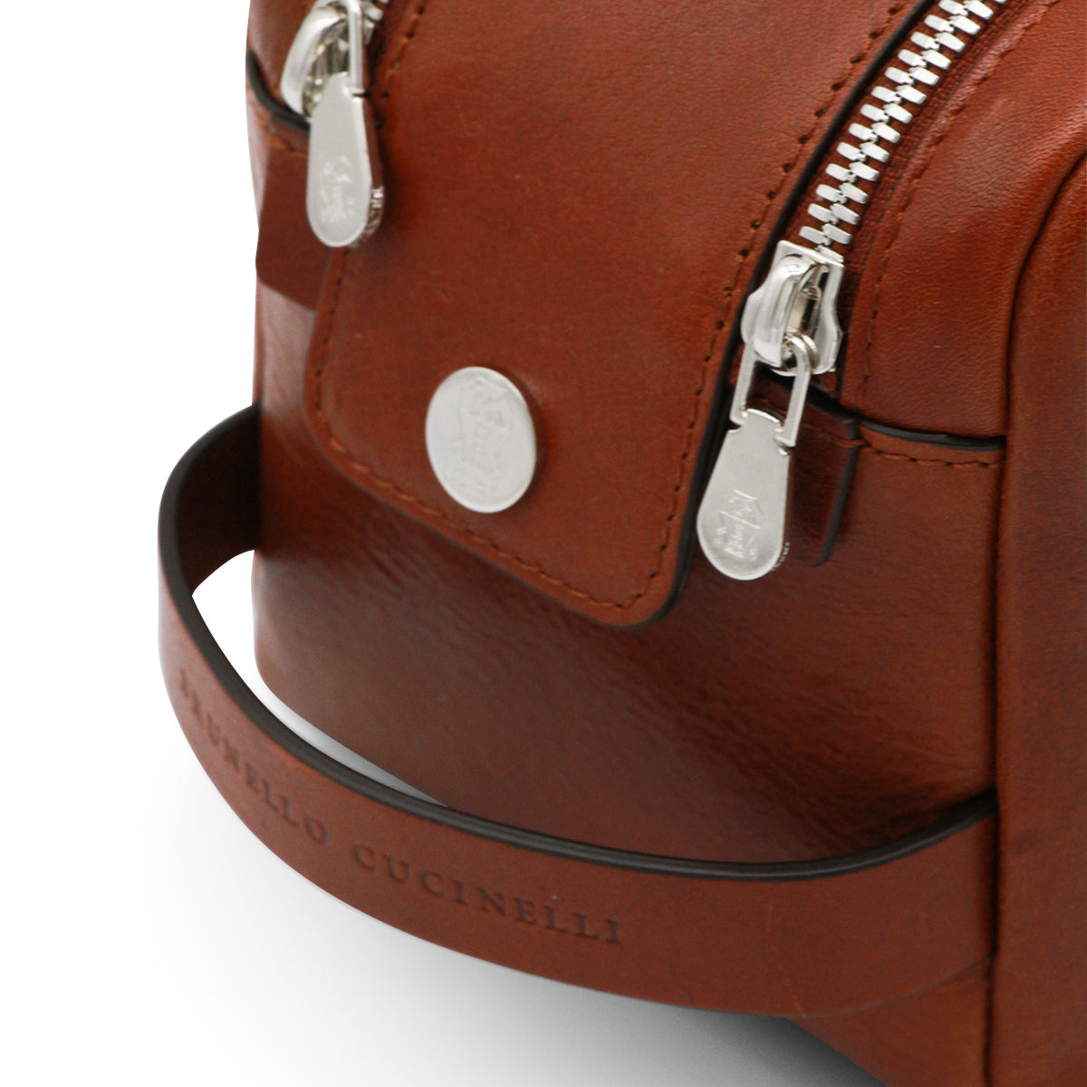 BROWN LEATHER POUCHE