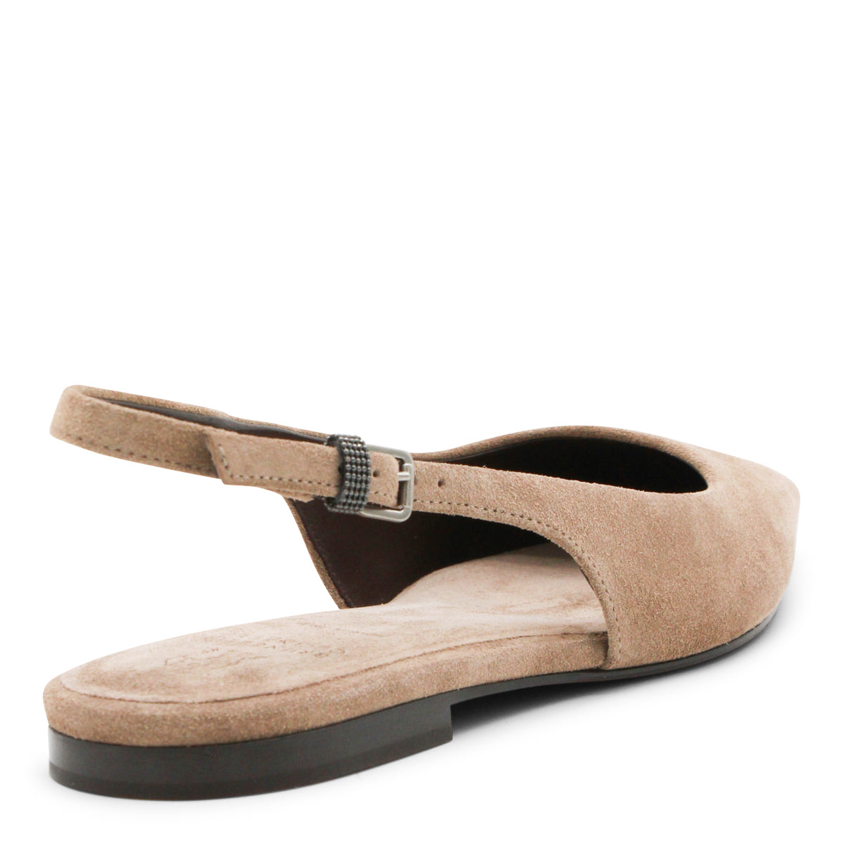 BEIGE LEATHER FLATS