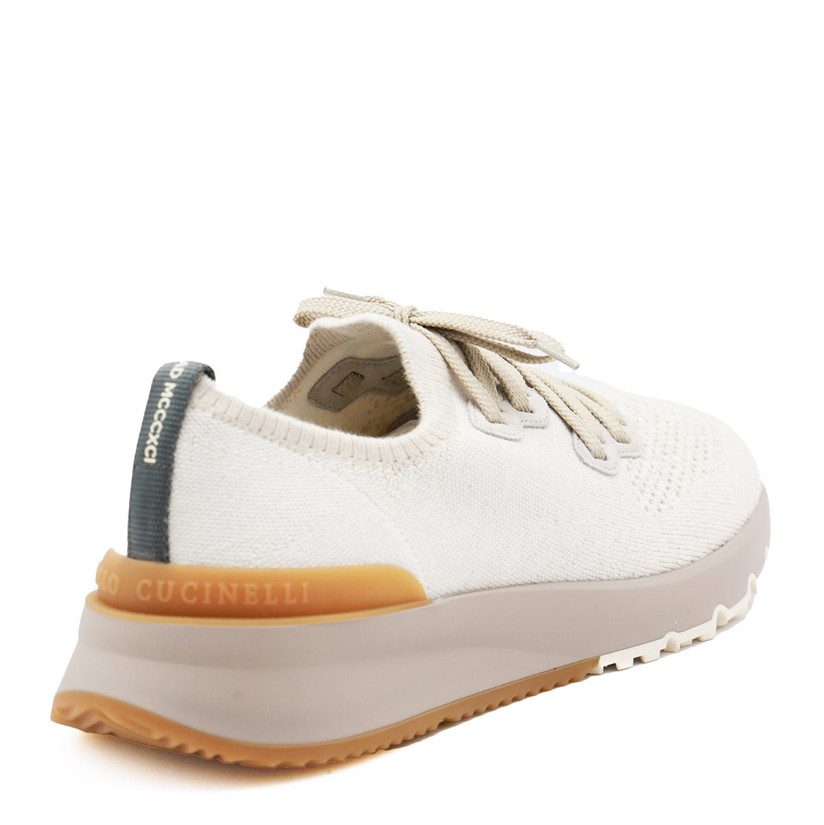 WHITE KNIT SNEAKERS