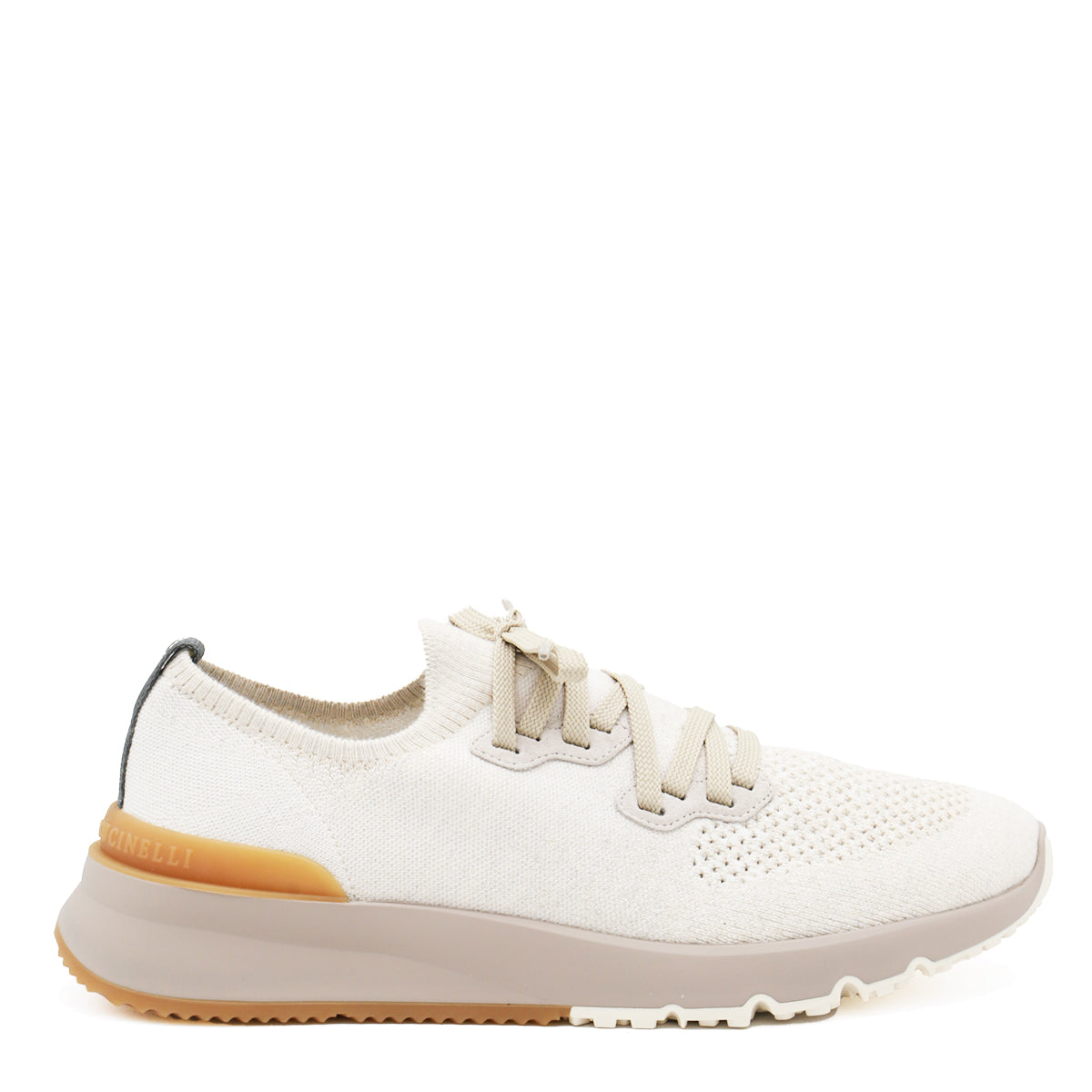 WHITE KNIT SNEAKERS