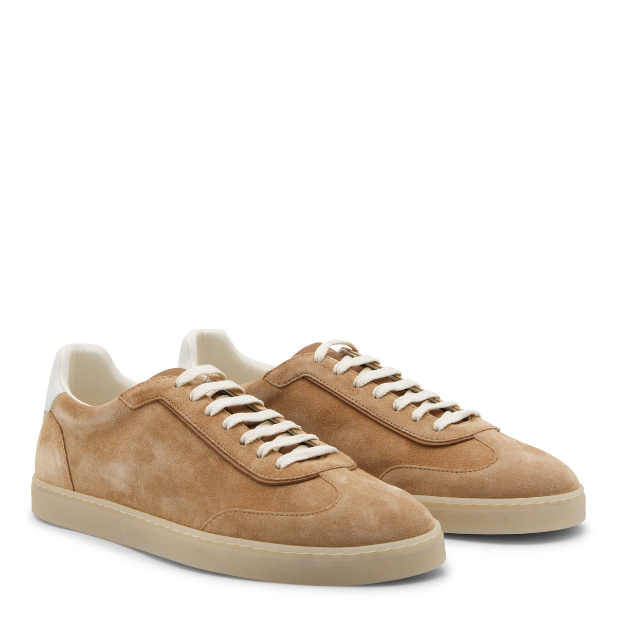 BEIGE LEATHER SNEAKERS