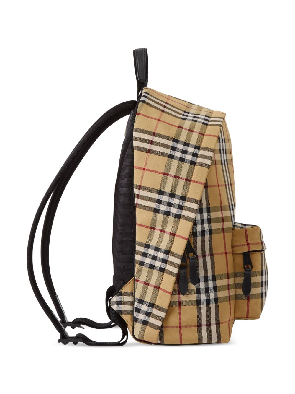 BURBERRY BACKPACK IN PRINTED NYLON AND LEATHER
