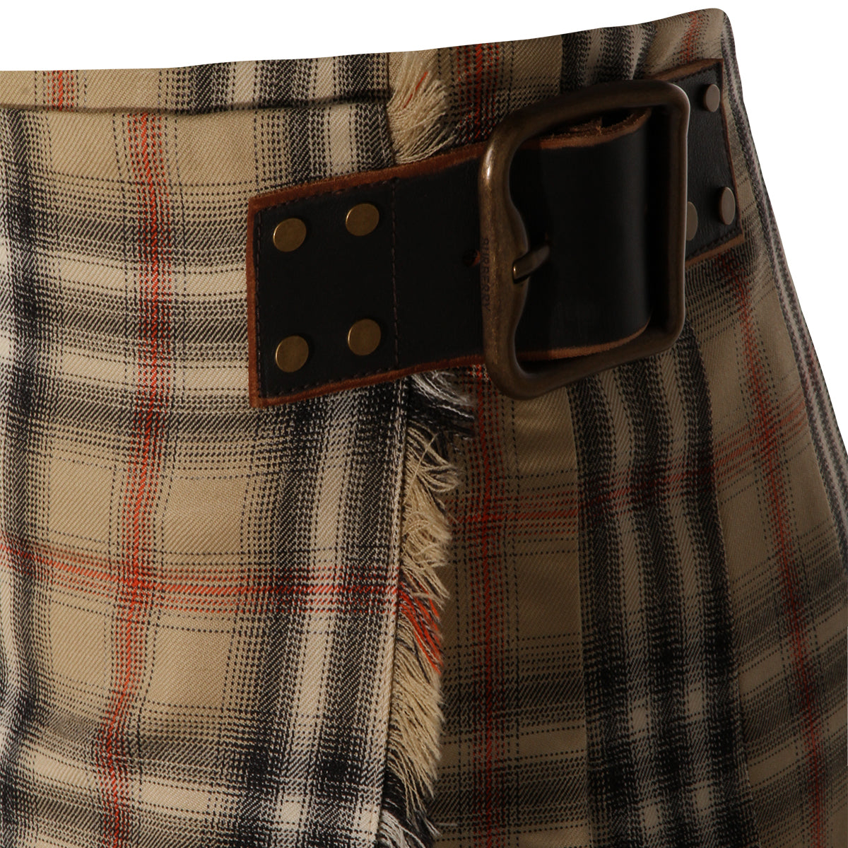 BEIGE WOOL SKIRT