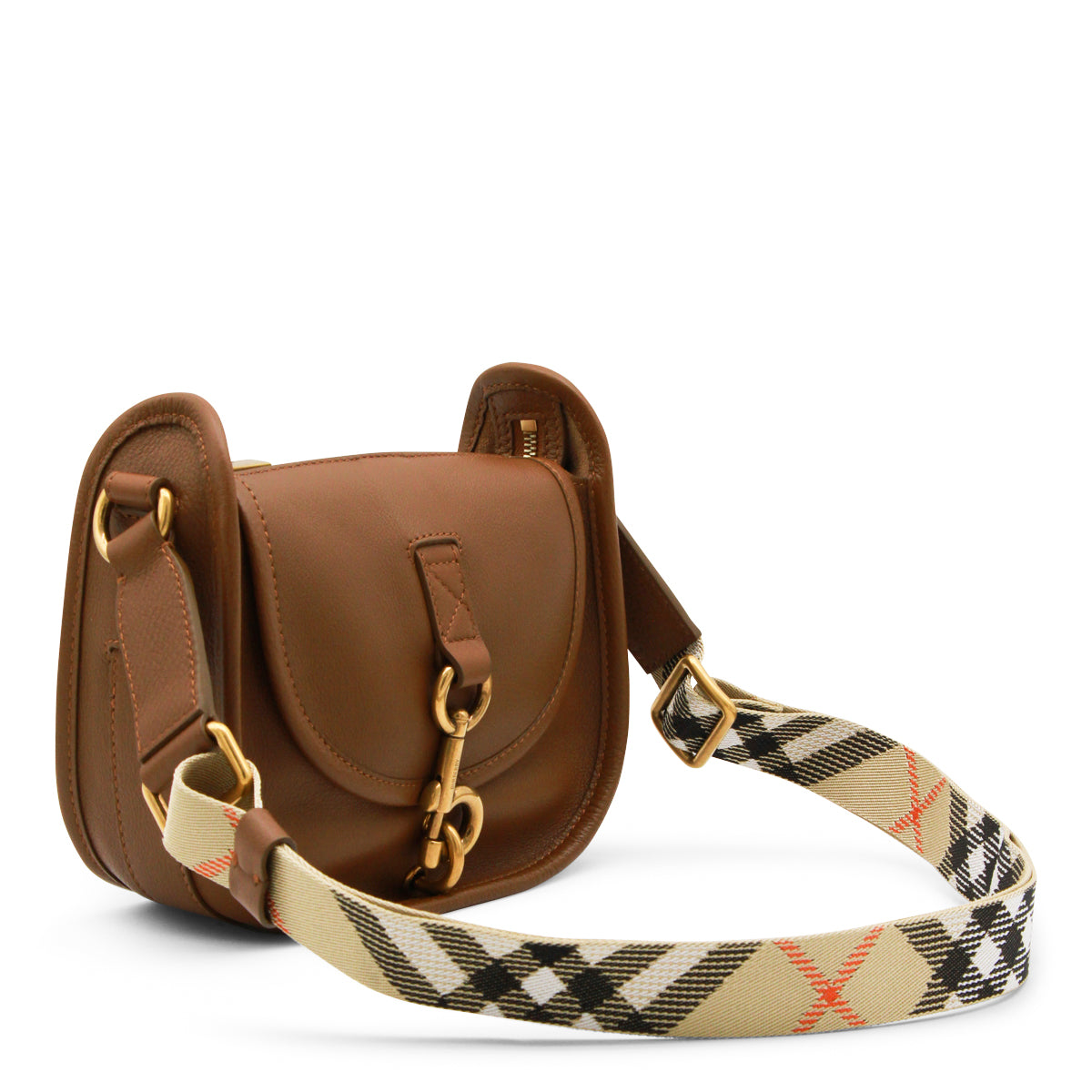 BROWN LEATHER SHOULDER BAG