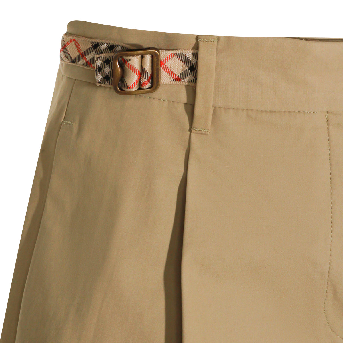 BEIGE COTTON SHORT