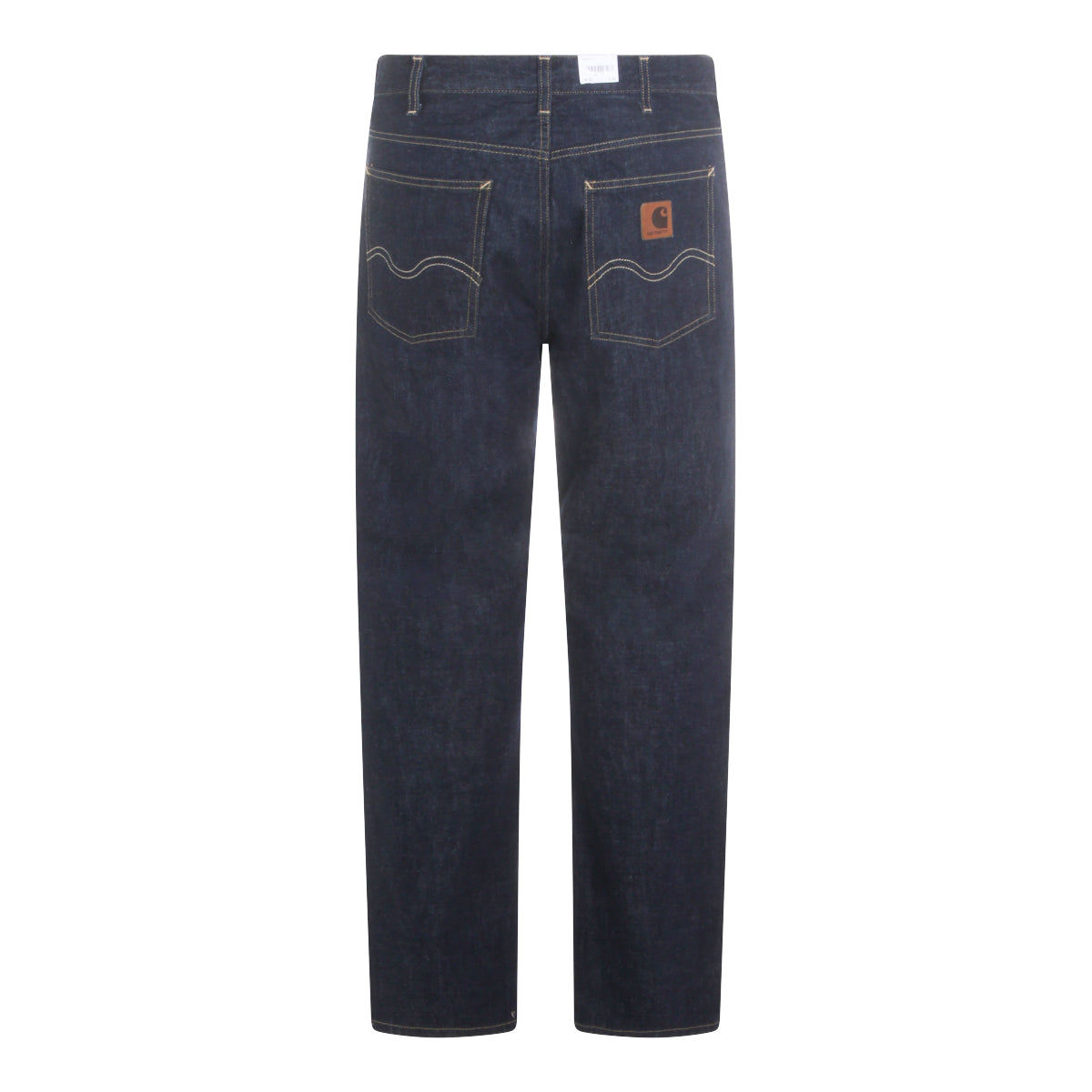 BLUE RINSED COTTON DENIM JEANS
