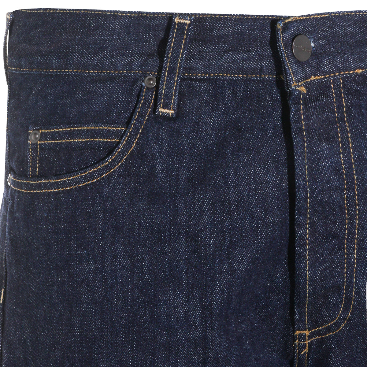 BLUE RINSED COTTON DENIM JEANS