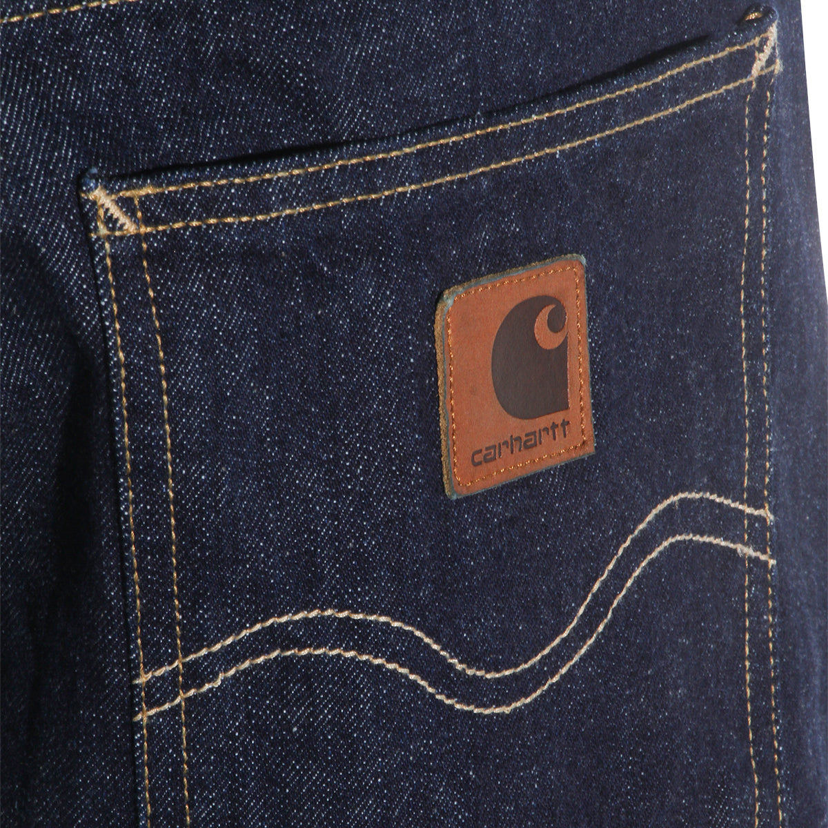 BLUE RINSED COTTON DENIM JEANS