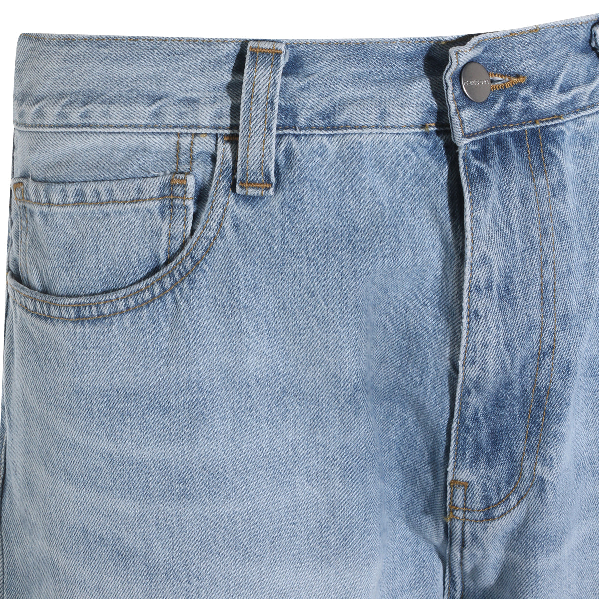 BLUE HEAVY WORN COTTON LANDON JEANS