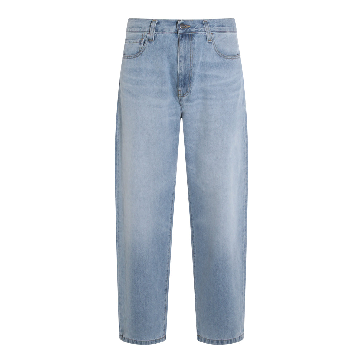 BLUE HEAVY WORN COTTON LANDON JEANS