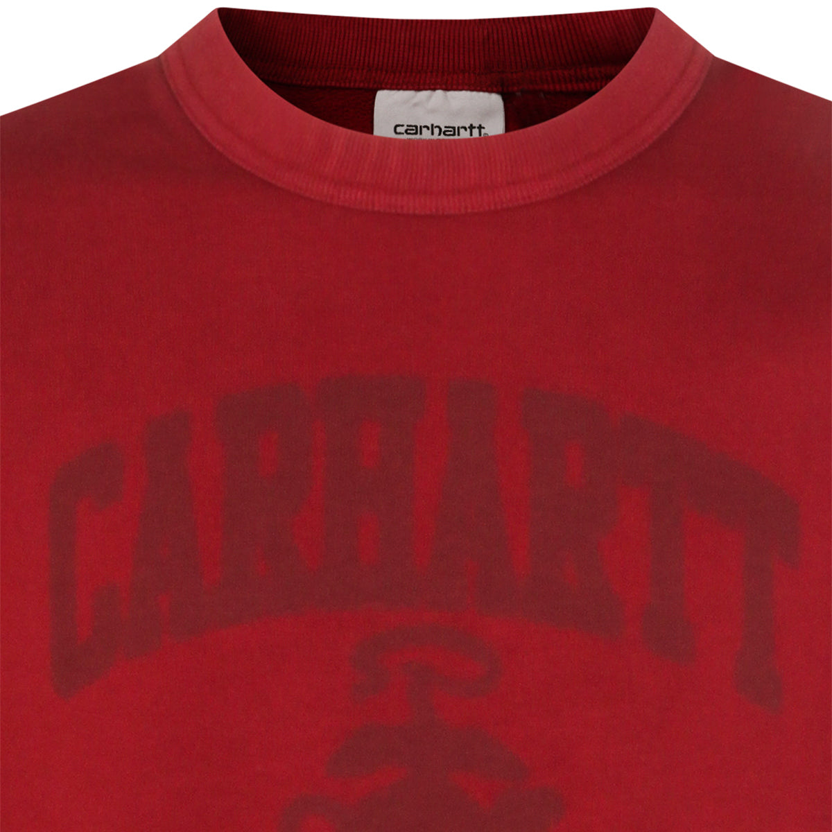 RED COTTON SWEATSHIRT