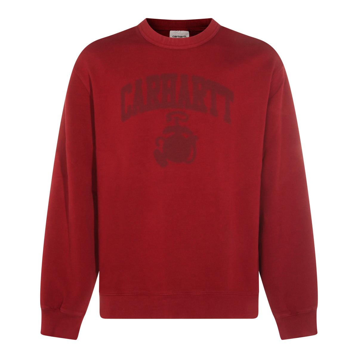 RED COTTON SWEATSHIRT